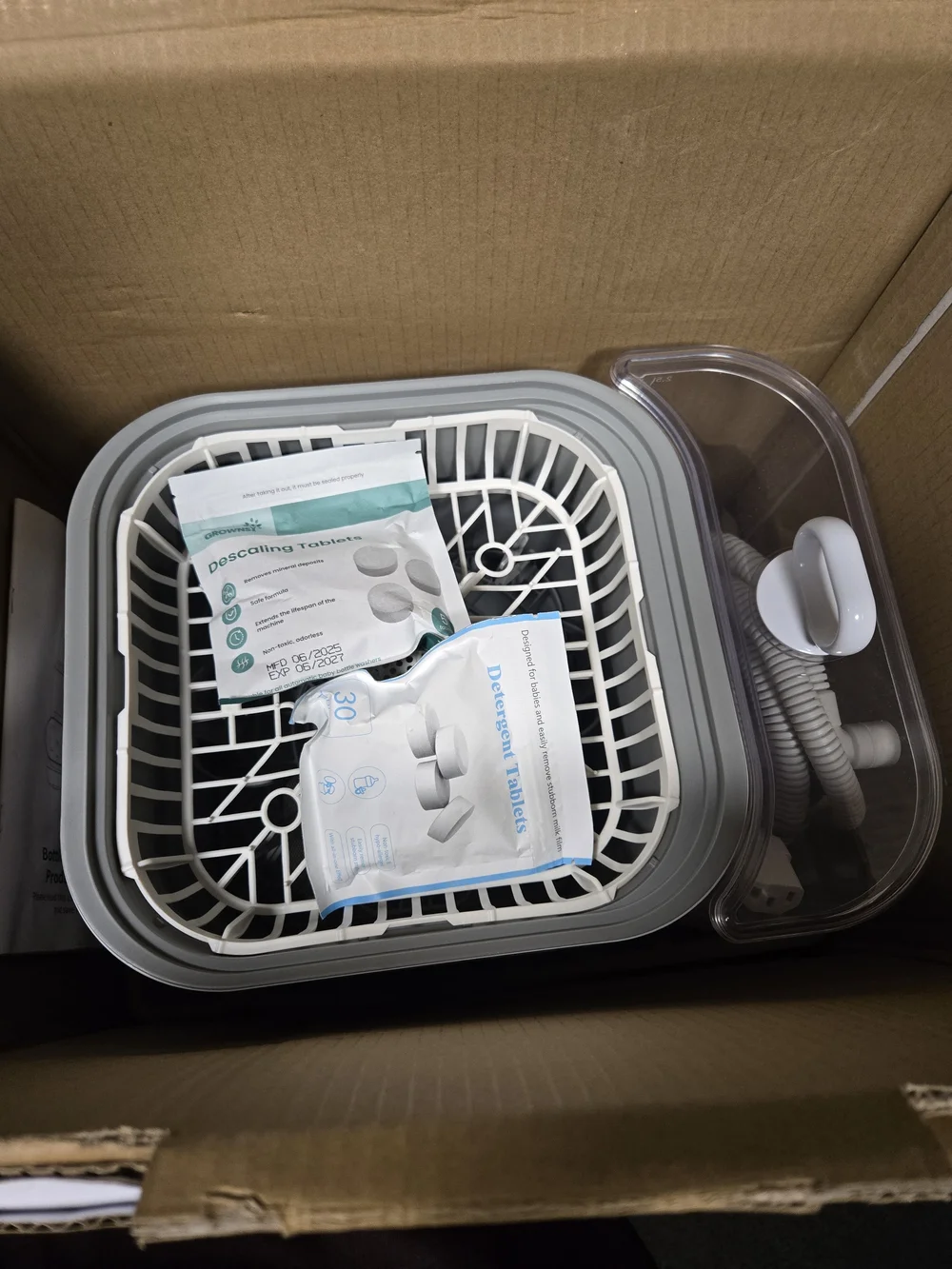 Grownsy White Bottle Washing Machine - Automatic Sterilizer and Dryer